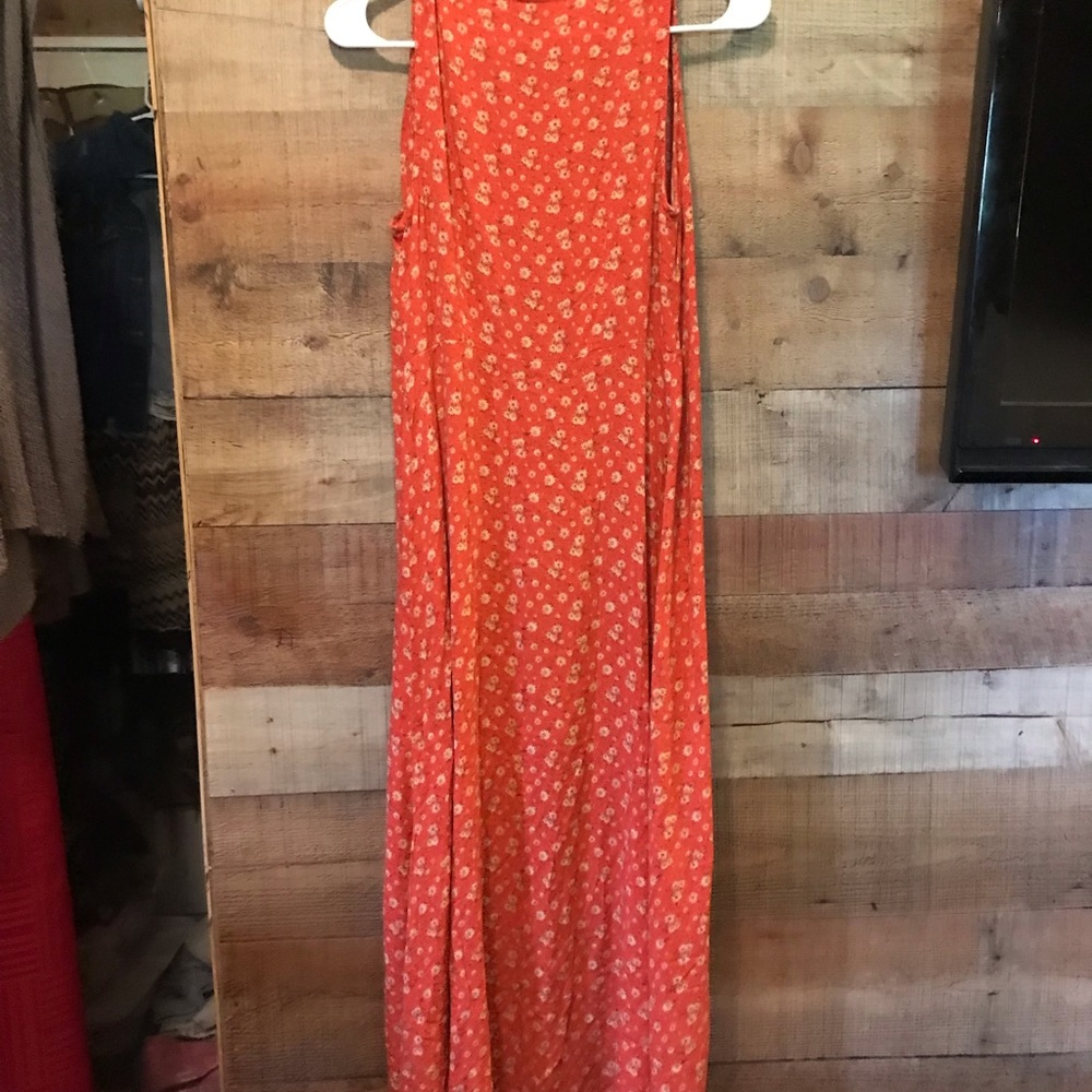 SLEEVELESS FLOWER LONG CARDIGAN - Picture 3 of 4